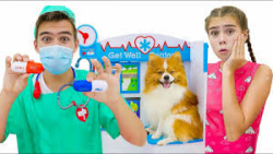 ناستیا و میا  ناستیا با عروسک...