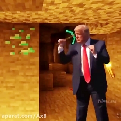 ترامپ و بایدن در ماینکرافت