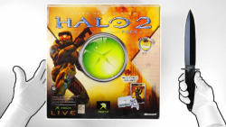 نسخه اصلی Xbox _HALO 2_ Console Unboxing (Rare) Collector#039;s