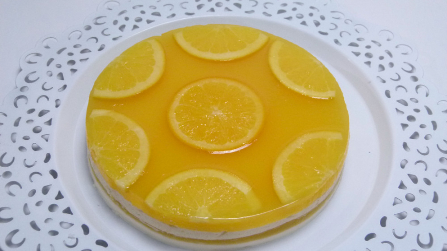 طرز تهیه چیز کیک پرتقالی