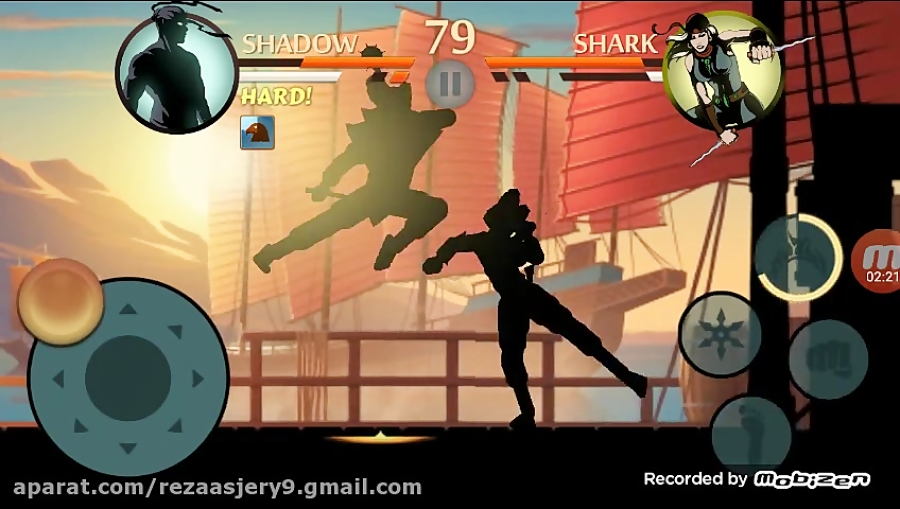 شادو فایت 2 ( Shadow Fight 2 ) مبارزه با بادیگارد سوم استاد چهارم واسپ