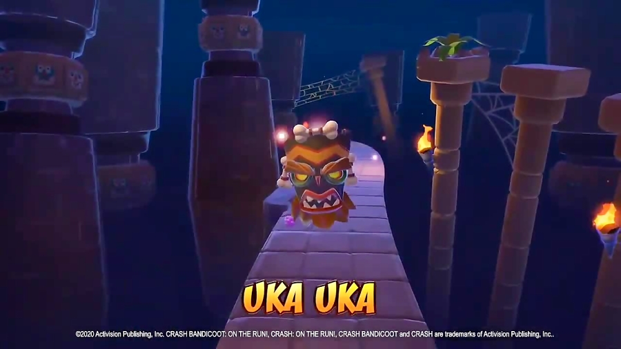 مبارزه اوکا اوکا با کراش باندیکوت در بازی crash bandicot mobile