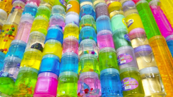 میکس اسلایمهای شفاف رنگی