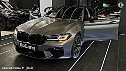 طراحی زیبا و صدای غرش اگزوز BMW M5 مدل 2021