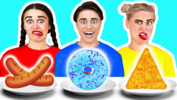 چالش خنده دار  چالش خوردن غذای...