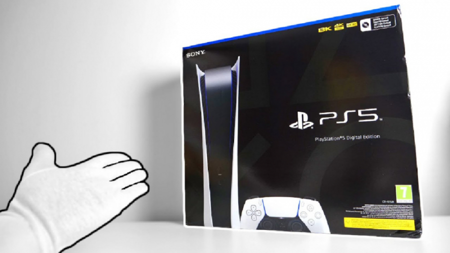 جعبه گشایی نسخه PS5 دیجیتال PlayStation 5 Next Gen Console Ultra Rare Press Kit