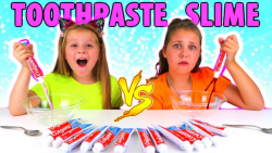 چالش اسلایم »»»» تم خمیردندان