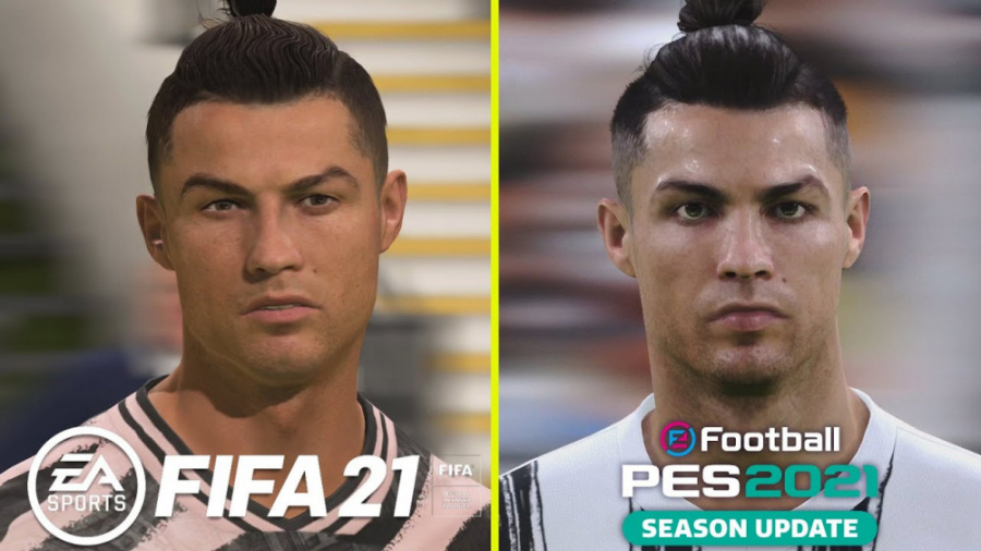 مقایسه گرافیک و جزئیات بین FIFA 21 و PES 2021