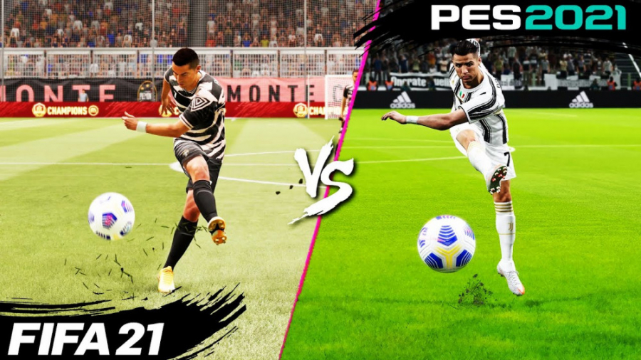 مقایسه گرافیک و شوتهای  FIFA 21 و PES 2021