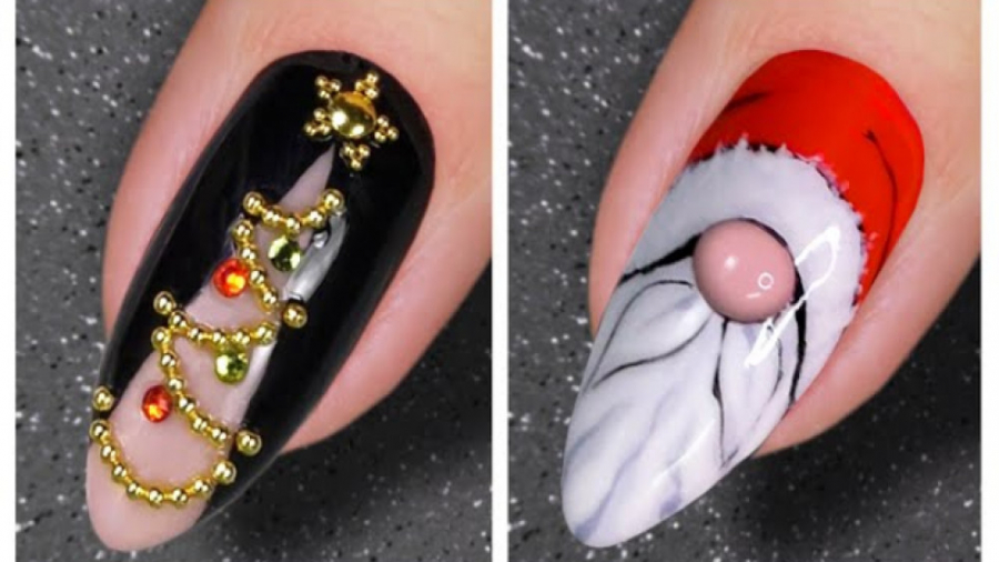 طراحی ناخن با جدیدترین متد ۲۰۲۱ / طرح کریسمس
