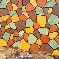 اجرای سنگ لاشه در دیوار باغ وی...