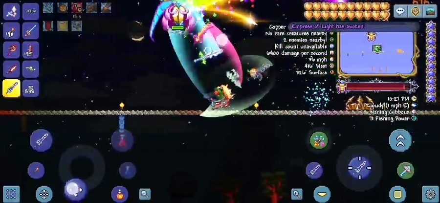 تراریا terraria کشتن empress of Light(بعد از هزاران بار مردن:/)