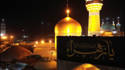 حرم مطهر رضوی سوگوار عزای مادر