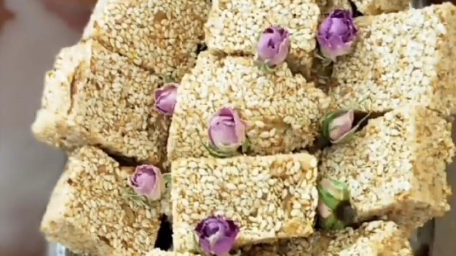 طرز تهیه اسلایس کنجدی(معجون فوق خوشمزه)