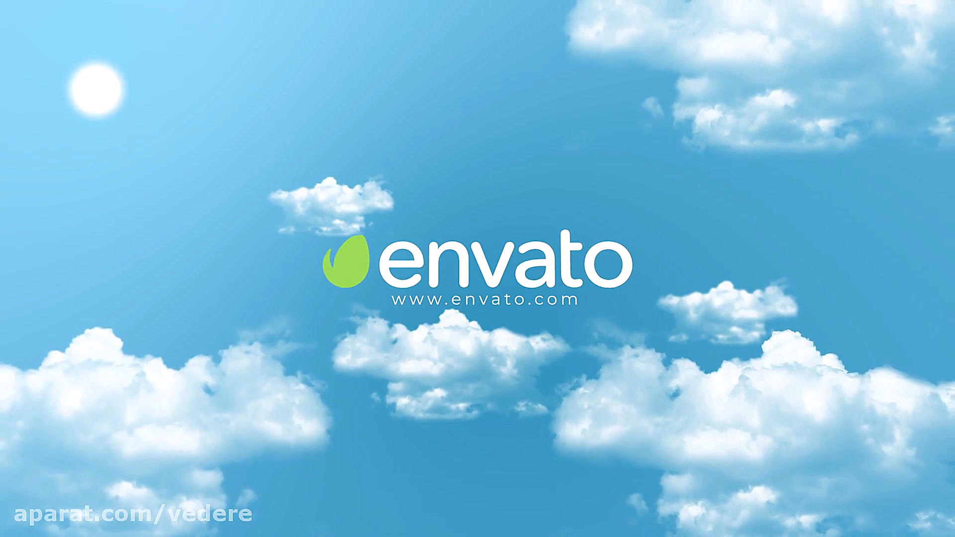 پروژه پریمیر نمایش لوگو در آسمان Sky Logo Intro زمان10ثانیه