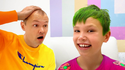 کتی و مکس - مکس موهایش را رنگ...