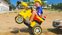 ولاد و نیکی  ولاد سوار بر بیل...