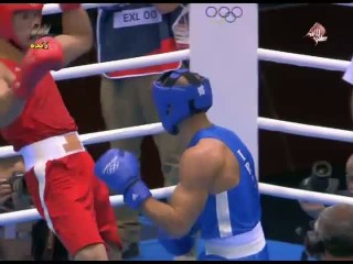 تصویر از مشت فوق سنگین روزبهانی ناک دان حریف قزاقستانی بوکس المپیک 2012 لندن