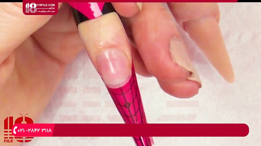 آموزش طراحی ناخن | فیلم آموزش طراحی ناخن (ناخن موجدار)