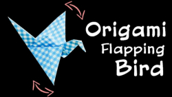 اوریگامی پرنده با قابلیت بال و پر زدن