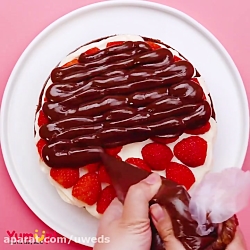 آموزش تزیین کیک و دسر  تزیین ک...