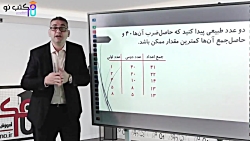 حل نمونه سوالات امتحانی ریاضی...