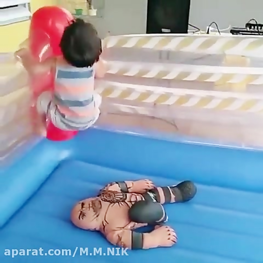 کشتی کج زیبای این بچه  - نمایش گشتی کج دیدنی