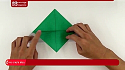 آموزش اوریگامی | ساخت اوریگامی | اوریگامی ساده (اوریگامی دایناسور)