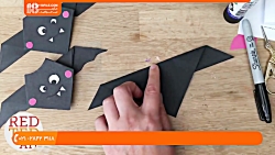 آموزش اوریگامی | ساخت اوریگامی | اوریگامی مقدماتی ( اوریگامی خفاش )