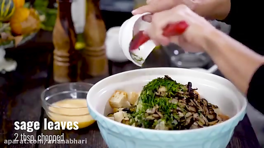 طرز تهیه خوراک اسفناج  با قارچ