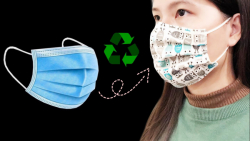 بازیافت ماسک جراحی و ساخت ماسک پارچه ای (1)/ آموزش آهسته و بی کلام