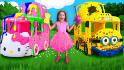 مکس و کیت با اتوبوس های رنگی ا...