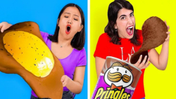 شکلات خوشمزه در مقابل غذای واق...