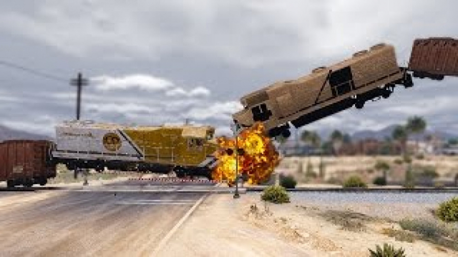 تصادف قطارها در GTA 5