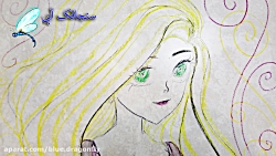 آموزش نقاشی گیسو طلا  نقاشی فا...