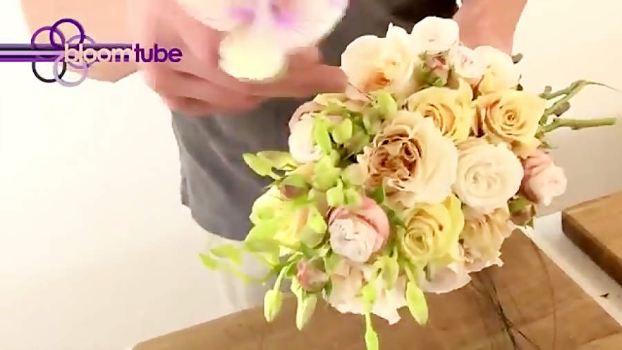ساخت گام به گام دسته گل عروس