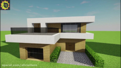 ساخت خانه مدرن ماین کرافت (ویلایی . ساده ) V.۳ Minecraft