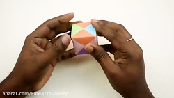 کاردستی: آموزش ساخت مکعب سه بعدی اوریگامی