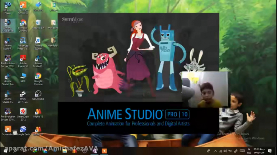 آموزش نرم افزار انیمیشن anime studio برای کودکان- قسمت دهم