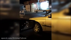 مسابقه درگ با پژو پارس در شب