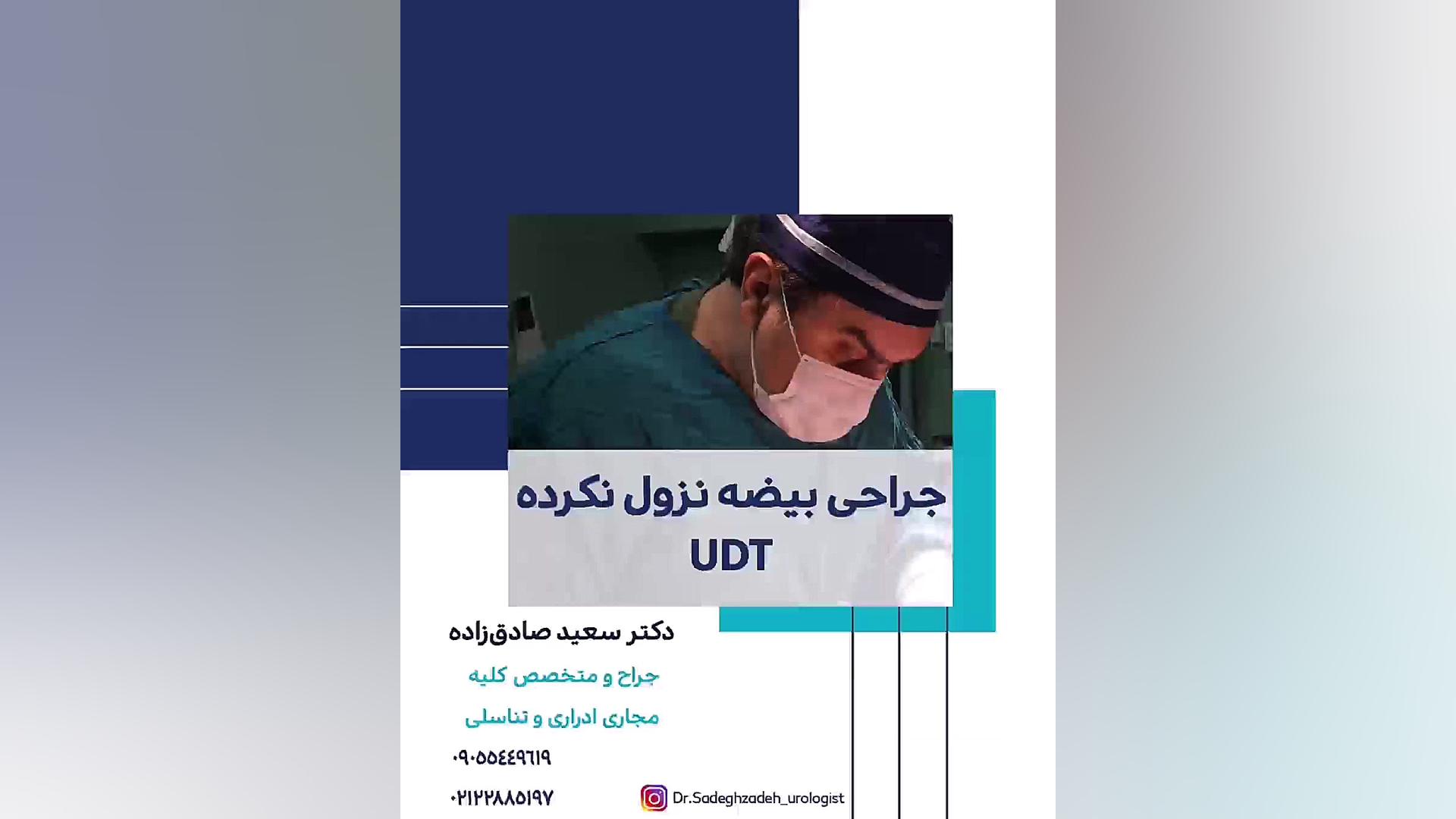 جراحی بیضه نزول نکرده،دکتر سعید صادق زاده جراح و متخصص ارولوژی(دوره تکمیلی PCNL بررسی لک صورت