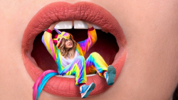 آب نبات تک شاخ غول پیکر در مقا...