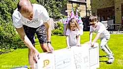 مکس و کتی یک ترامپولین جدید بر...