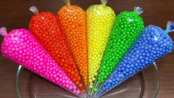 مخلوط کردن اسلایم های شفاف و پ...