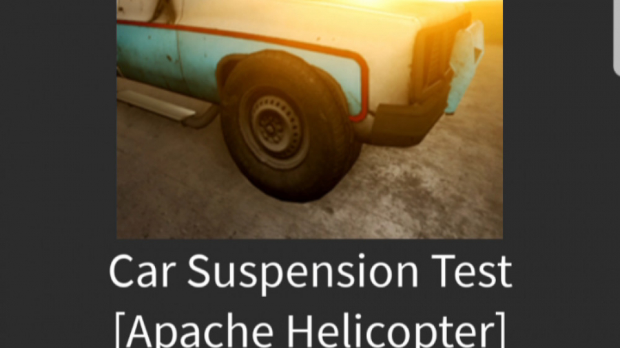 روبلوکس گیم پلی بازی Car Suspension Test - car suspension test roblox