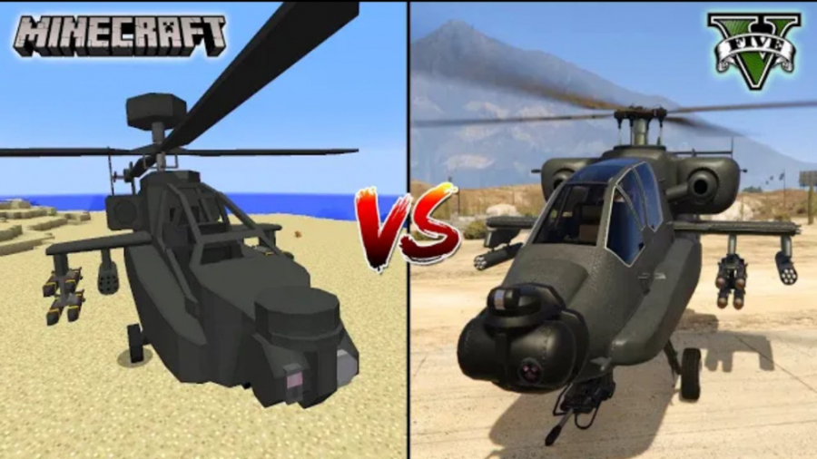 هلیکوپتر در GTA V یا تو ماینکرفت??