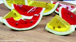 دستور تهیه هندوانه ژله ای خوشم...