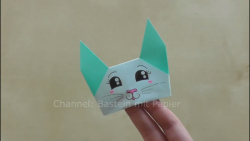 اوریگامی سر گربه ملوس