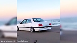 پژو ۴۰۵ slx کفخواب در ساحل دریا خزر