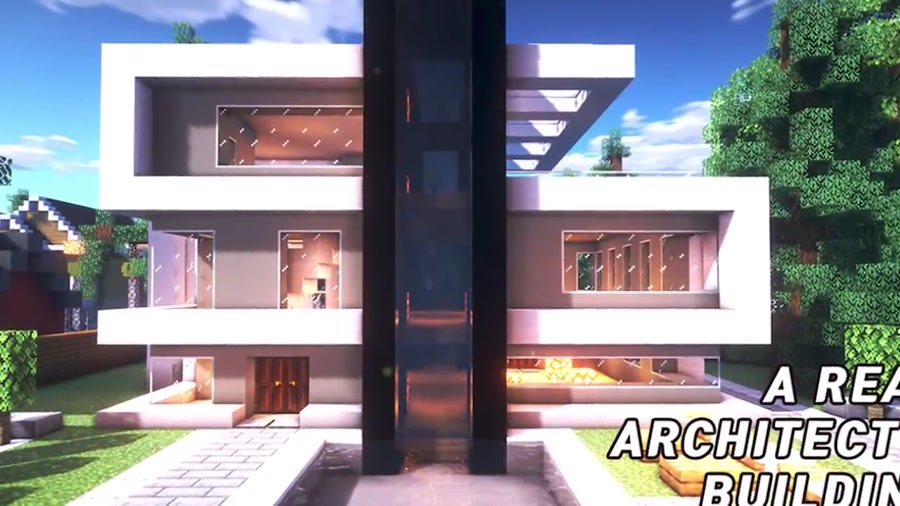 خانه های یک معمار واقعی در آموزش Minecraft _ Modern House